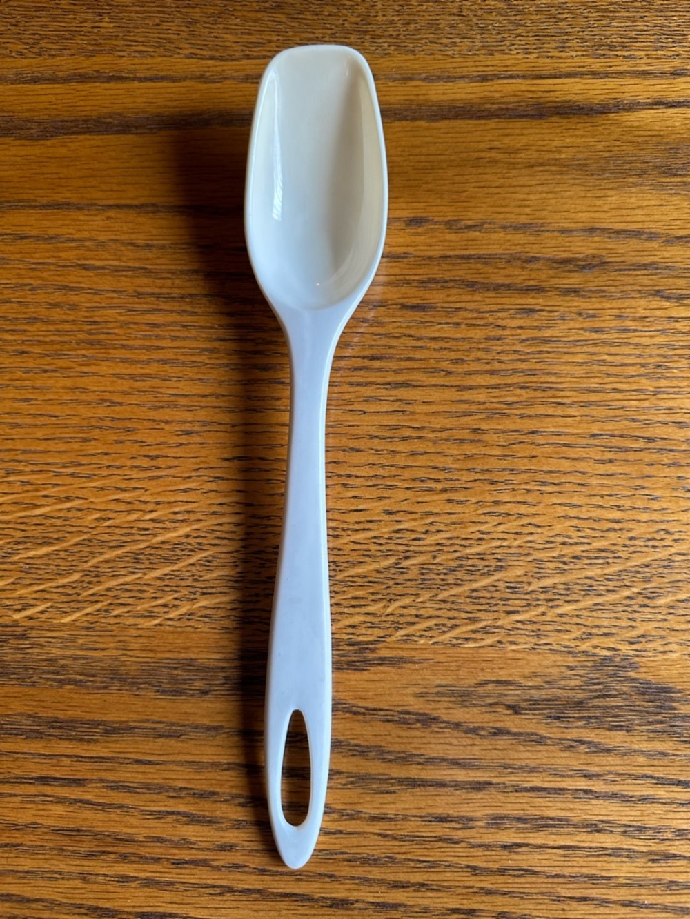 Vintage ENSAR Nylon Plastic Serving Spoon Almond